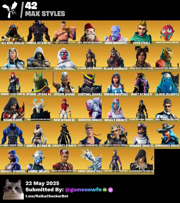 201 Skins Chun-Li Minty Axe + MULTE ALTELE