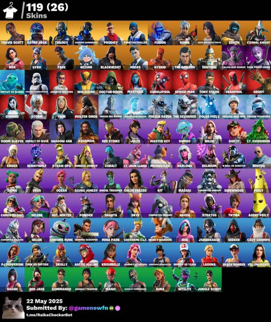 119 Skins Travis Scott Astro World